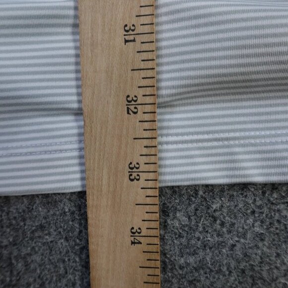 Grayson Mens Polo Shirt 2XL Gray Striped Green Spring Valley Embroidery - Picture 6 of 7